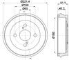 Mintex Brake Drum Rear MBD393 thumbnail