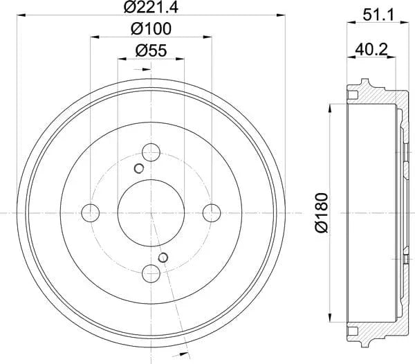 Mintex Brake Drum Rear MBD393 - image 5