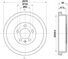 Mintex Brake Drum Rear MBD399 thumbnail