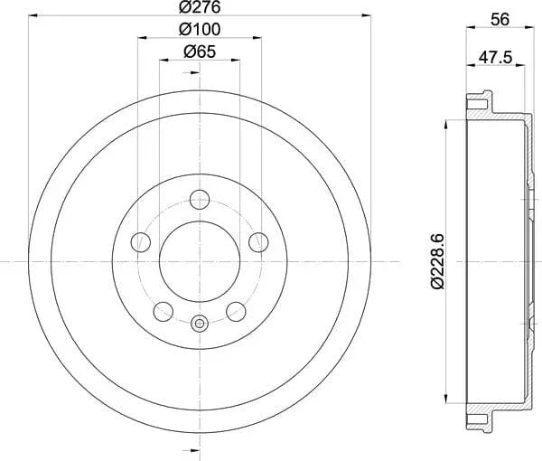 Mintex Brake Drum Rear MBD399 - image 5