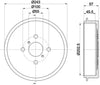 Mintex Brake Drum Rear MBD404 thumbnail
