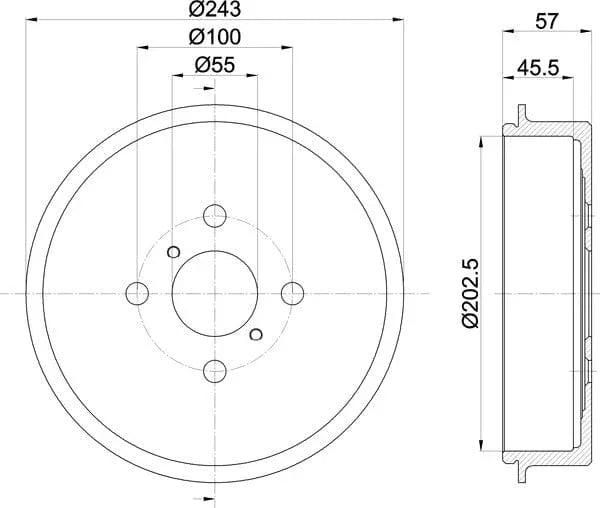 Mintex Brake Drum Rear MBD404 - image 5