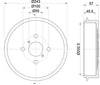 Mintex Brake Drum Rear MBD404 thumbnail