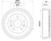 Mintex Brake Drum Rear MBD405 thumbnail