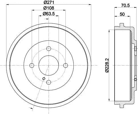 Mintex Brake Drum Rear MBD406 - image 4