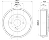 Mintex Brake Drum Rear MBD406 thumbnail