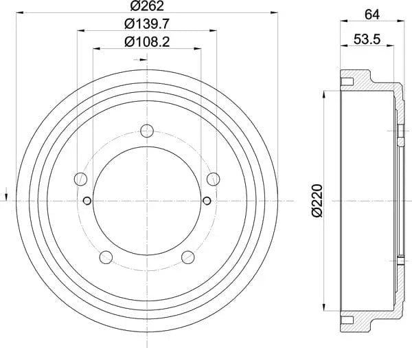 Mintex Brake Drum Rear MBD407 - image 5