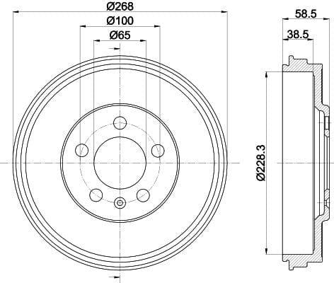Mintex Brake Drum Rear MBD408 - image 4