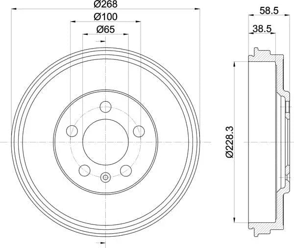 Mintex Brake Drum Rear MBD408 - image 5