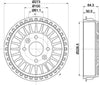 Mintex Brake Drum Rear MBD409 thumbnail