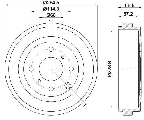 Mintex Brake Drum Rear MBD412 - image 4