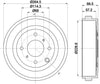 Mintex Brake Drum Rear MBD412 thumbnail