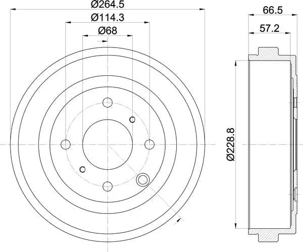 Mintex Brake Drum Rear MBD412 - image 5