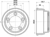 Mintex Brake Drum Rear MBD414 thumbnail