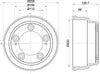 Mintex Brake Drum Rear MBD414 thumbnail