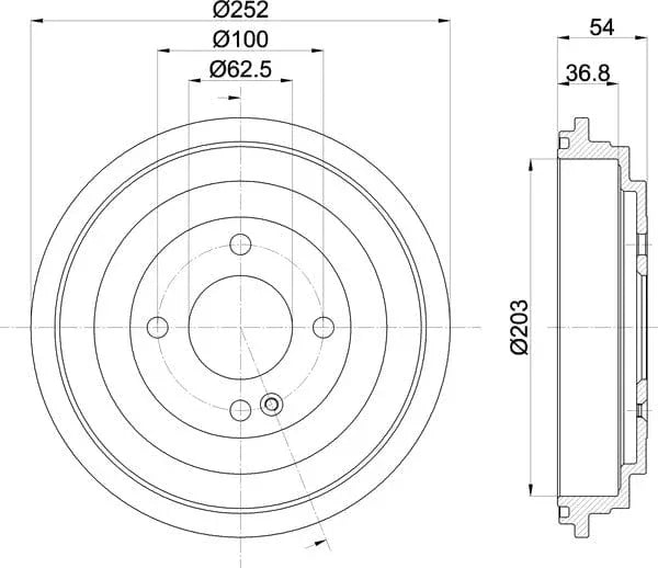 Mintex Brake Drum Rear MBD415 - image 5