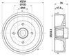 Mintex Brake Drum Rear MBD416 - OEM Quality Replacement thumbnail