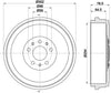 Mintex Brake Drum Rear MBD419 - OEM Quality Replacement thumbnail