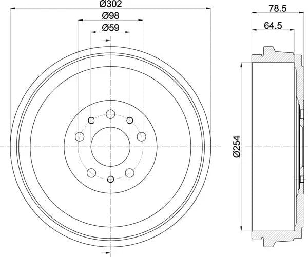 Mintex Brake Drum Rear MBD419 - OEM Quality Replacement - image 5