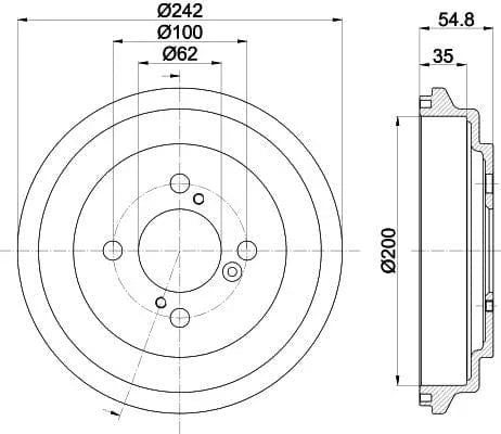 Mintex Brake Drum Rear MBD420 - image 4