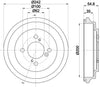 Mintex Brake Drum Rear MBD420 thumbnail