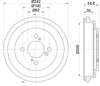 Mintex Brake Drum Rear MBD420 thumbnail