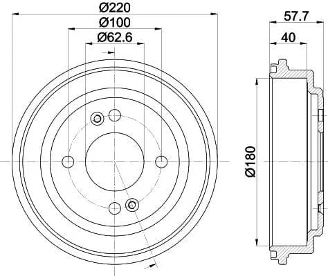 Mintex Brake Drum Rear MBD421 - image 4
