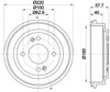 Mintex Brake Drum Rear MBD421 thumbnail