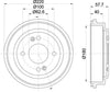 Mintex Brake Drum Rear MBD421 thumbnail