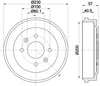 Mintex Brake Drum Rear MBD422 thumbnail