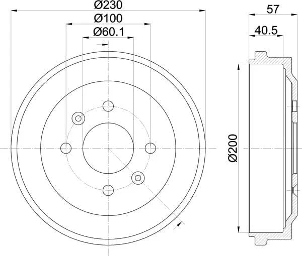 Mintex Brake Drum Rear MBD422 - image 5