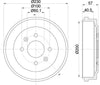 Mintex Brake Drum Rear MBD422 thumbnail