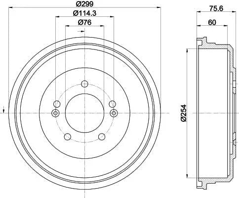 Mintex Brake Drum Rear MBD423 - image 4