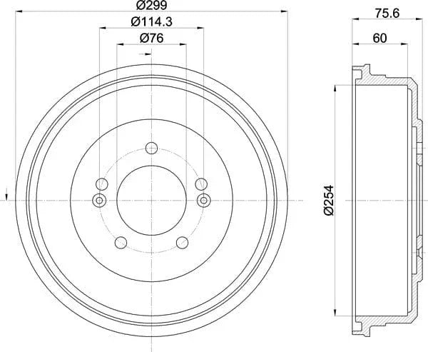 Mintex Brake Drum Rear MBD423 - image 5