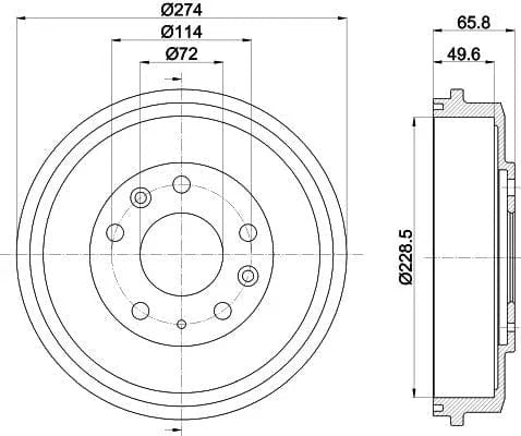 Mintex Brake Drum Rear MBD424 - image 4