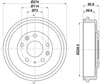 Mintex Brake Drum Rear MBD424 thumbnail