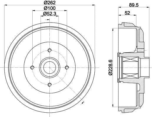 Mintex Brake Drum Rear MBD425 - image 4