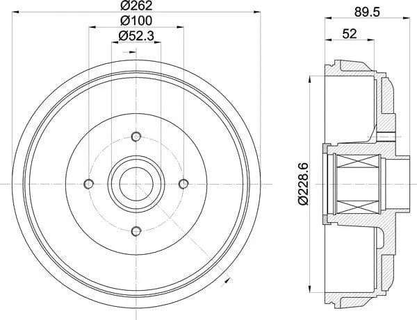 Mintex Brake Drum Rear MBD425 - image 5