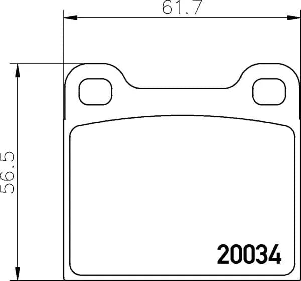 Mintex Brake Pads Full Set Of 4 Front Rear MDB1002 - image 4