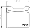 Mintex Brake Pads Full Set Of 4 Front Rear MDB1002 thumbnail