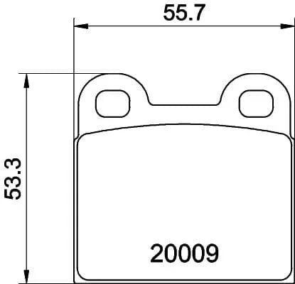 Mintex Brake Pads Full Set Of 4 Front Rear MDB1012 - image 3