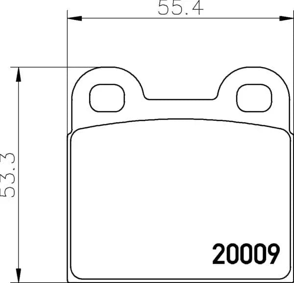 Mintex Brake Pads Full Set Of 4 Front Rear MDB1012 - image 4