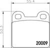 Mintex Brake Pads Full Set Of 4 Front Rear MDB1012 thumbnail