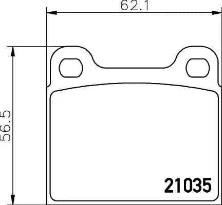 Mintex Brake Pads Set Brake Pads Full Set Of 4 Rear MDB1068 - image 3