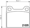 Mintex Brake Pads Set Brake Pads Full Set Of 4 Rear MDB1068 thumbnail