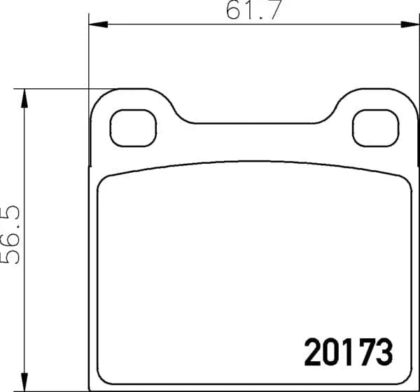 Mintex Brake Pads Set Brake Pads Full Set Of 4 Rear MDB1068 - image 4