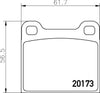 Mintex Brake Pads Set Brake Pads Full Set Of 4 Rear MDB1068 thumbnail
