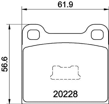 Mintex Brake Pads Full Set Of 4 Front MDB1081 - image 3