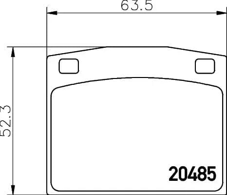Mintex Brake Pads Full Set Of 4 Front MDB1106 - image 3