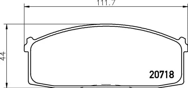 Mintex Brake Pads Full Set Of 4 Front MDB1183 - image 4